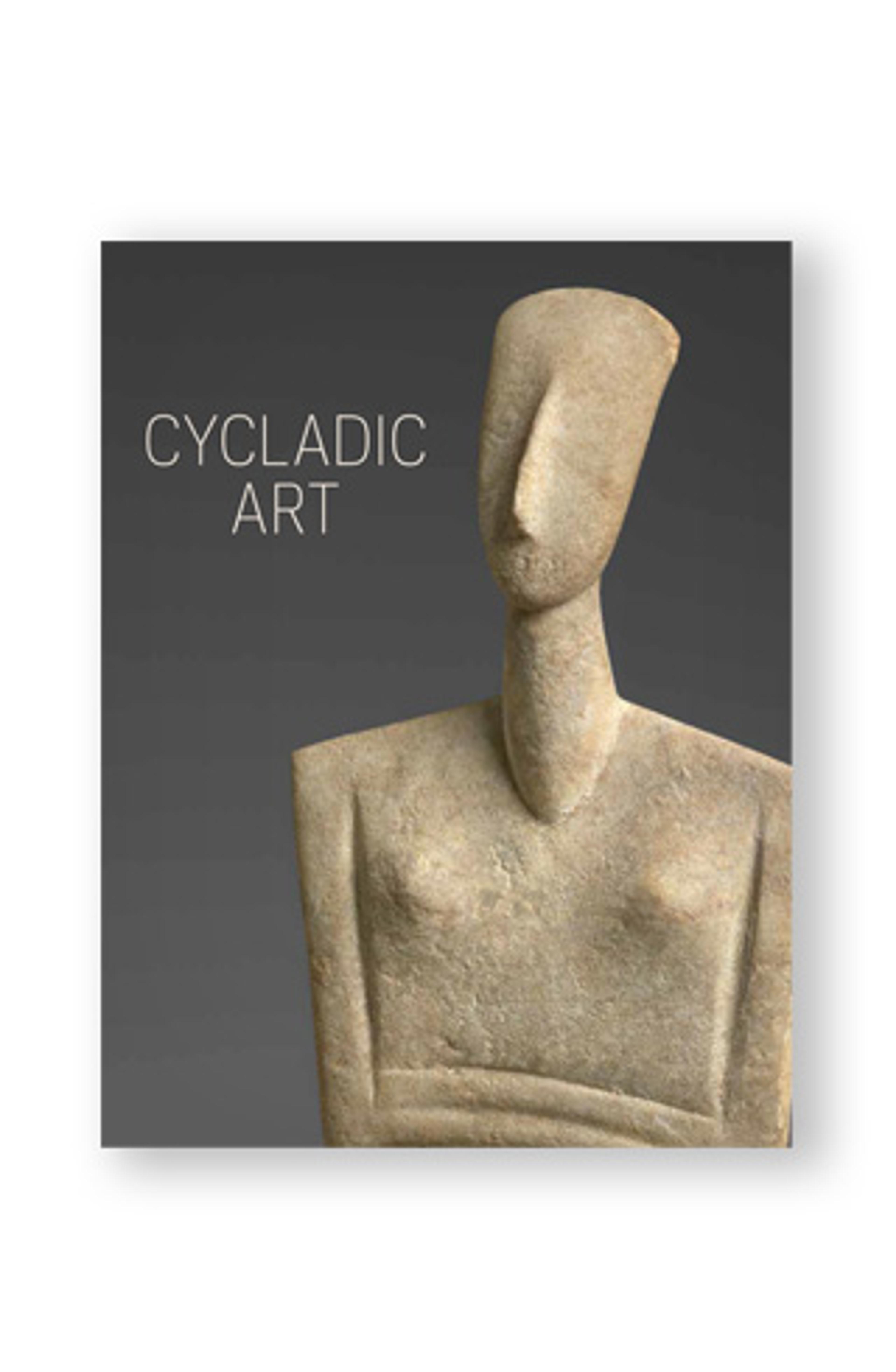 Book cover with marble figure.
